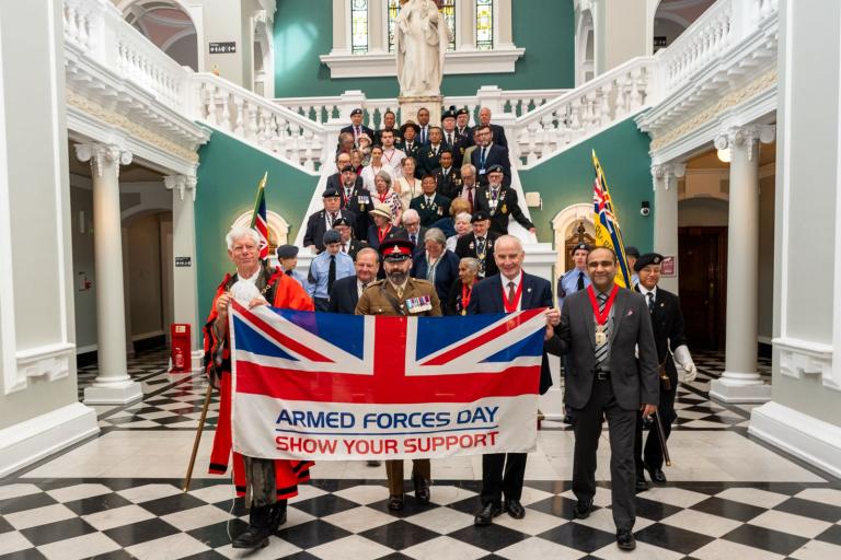 The Mayor marked Armed Forces Day at Woolwich Town Hall on Monday 22 June 