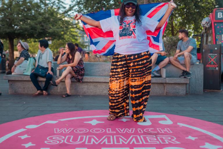 Woman enjoying the events of Summer Lates in 2025
