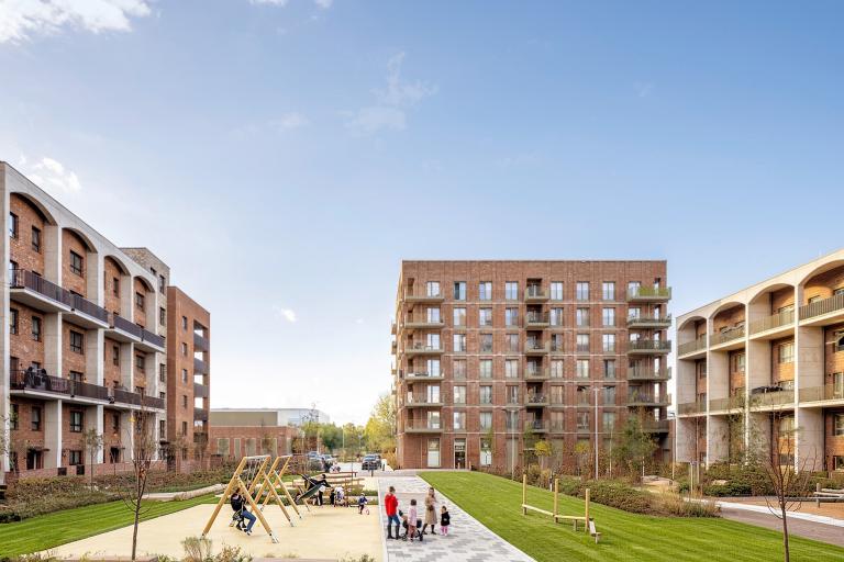 A view of Kidbrooke Park Road, the UK's largest new social housing development