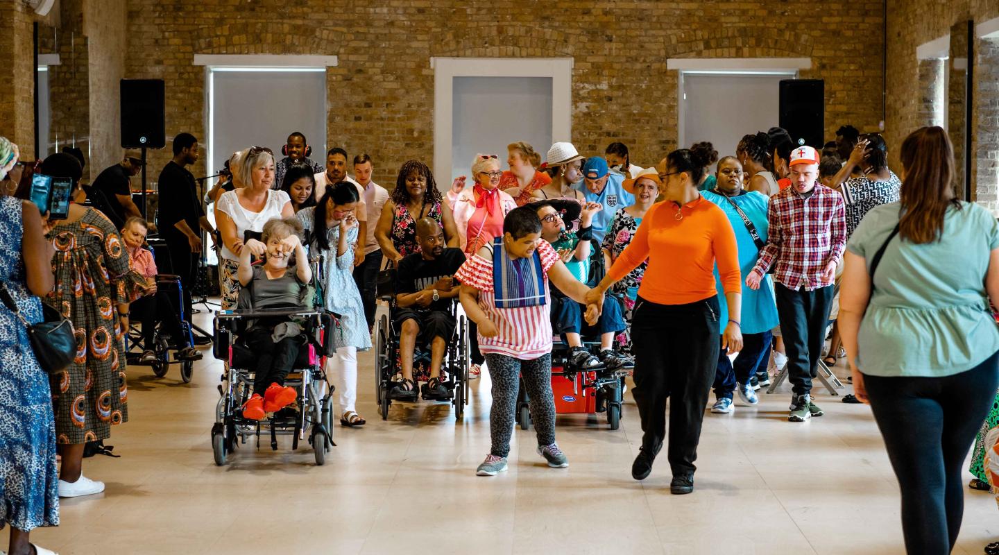 Image showing residents enjoying Learning Disability Week celebrations.