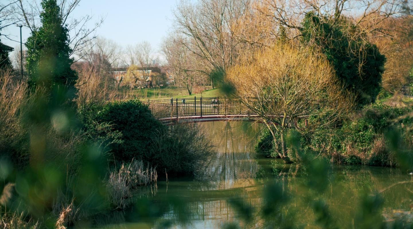 An image of Thamesmead which has been shortlisted as a potential 'New Town' by the Government